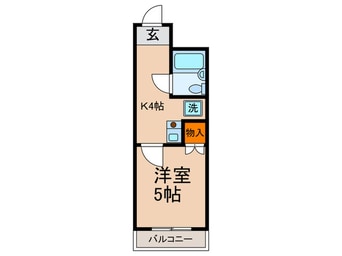 間取図 グロ－ジェン代沢