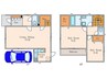 六本木7丁目戸建 2LDKの間取り