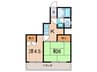 第１UAマンション 2Kの間取り