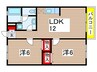 ペトカ 2LDKの間取り