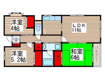 間取図 イ－ハトヴ津田沼