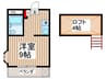 クリ－ンハイツ 1Rの間取り
