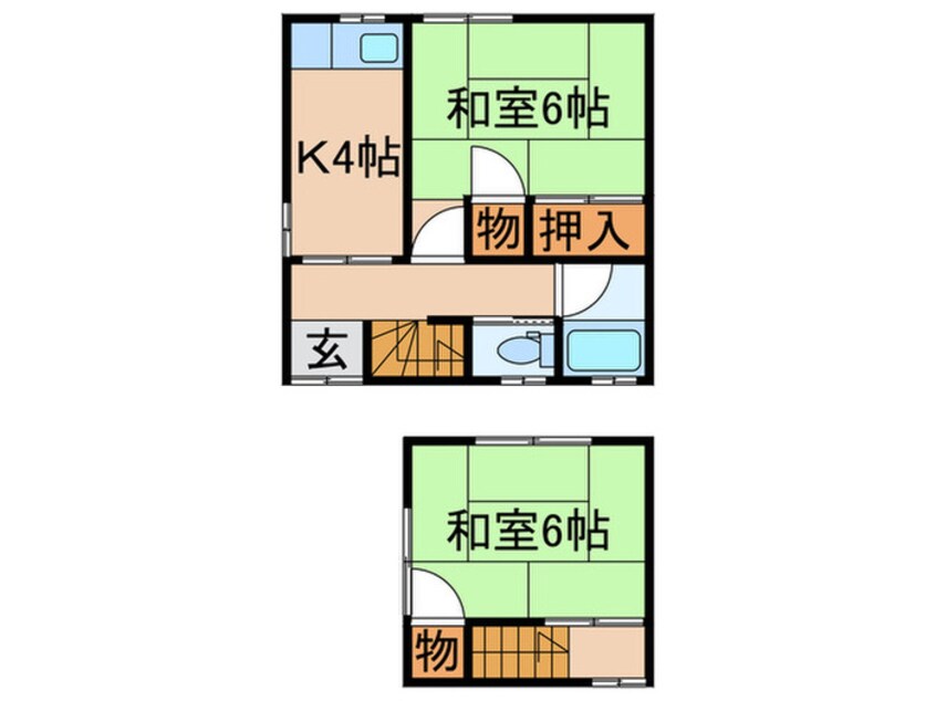 間取図 コーポ中台