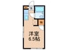 サザンパレス 1Rの間取り
