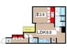 セジョリ東陽町Ⅱ（301） 1LDKの間取り