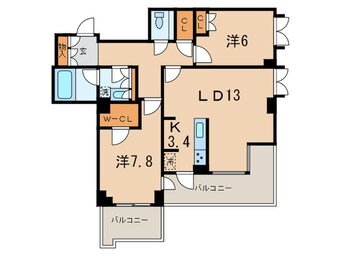 間取図 レジディア御殿山