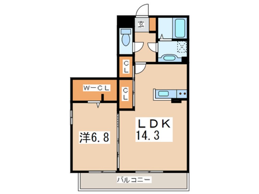 間取図 ﾒｿﾞﾝさくら