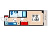 クラリス舞浜 1Kの間取り