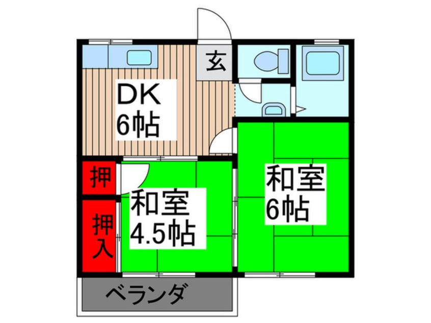 間取図 第一あかねコ－ポ