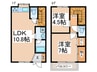 あゆみが丘テラス 2LDKの間取り