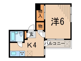 間取図 ロイヤルパレス戸越（304）