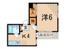 ロイヤルパレス戸越（304） 1Kの間取り