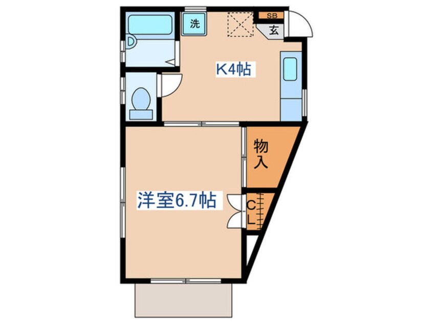 間取図 コーポモリヤ