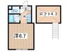 ＷＥＬＩＮＡ中央林間 1Kの間取り