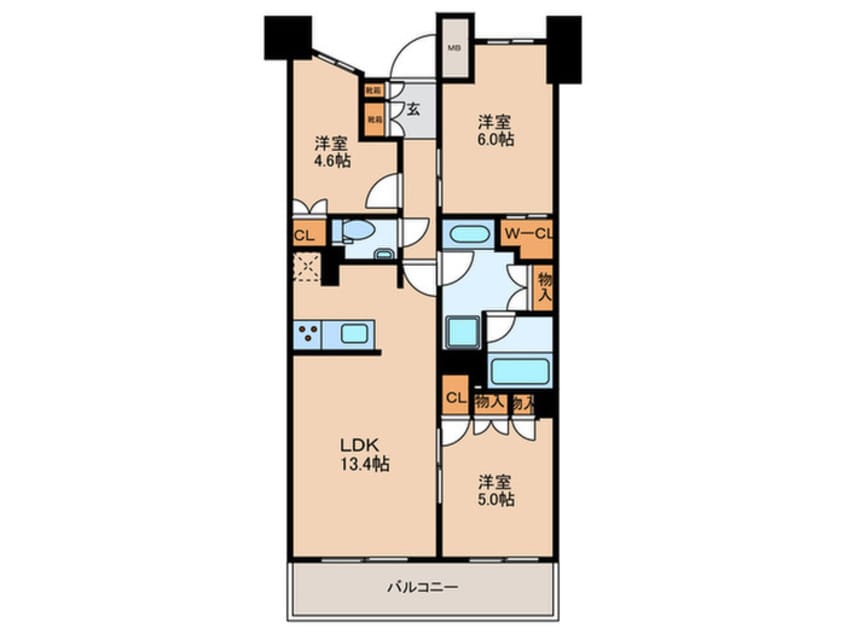 間取図 ルフォン板橋区役所前(1106)