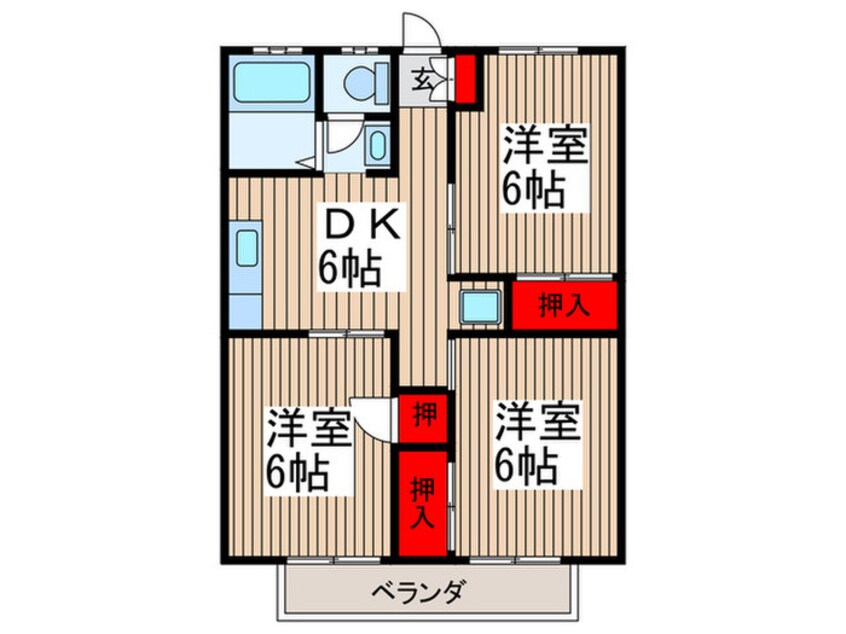 間取図 シャトレ－Ｎ