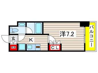 間取図 ﾊﾟｰｸｱｸｼｽ菊川ｽﾃｰｼｮﾝｹﾞｰﾄ