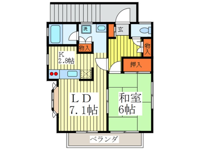 間取図 千羽ハイツ