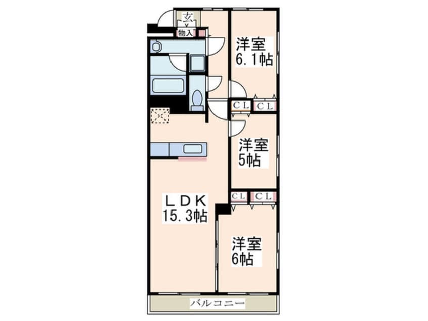 間取図 プライム藤が丘