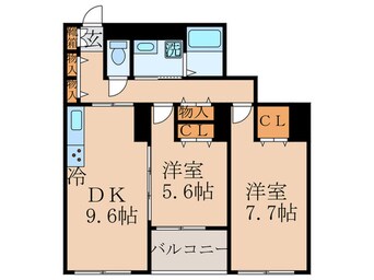 間取図 東雲ｷｬﾅﾙｺ-ﾄCODAN１４号棟