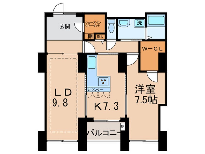 間取図 東雲ｷｬﾅﾙｺ-ﾄCODAN１４号棟