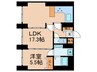 東雲ｷｬﾅﾙｺ-ﾄCODAN１４号棟 1LDKの間取り