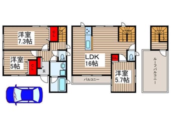 間取図 柏町一丁目戸建て
