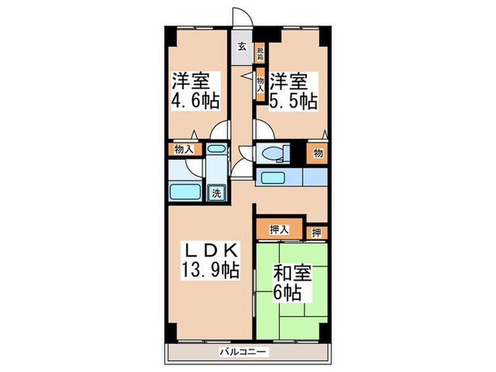 間取り図 ビュ－ハイツ高山