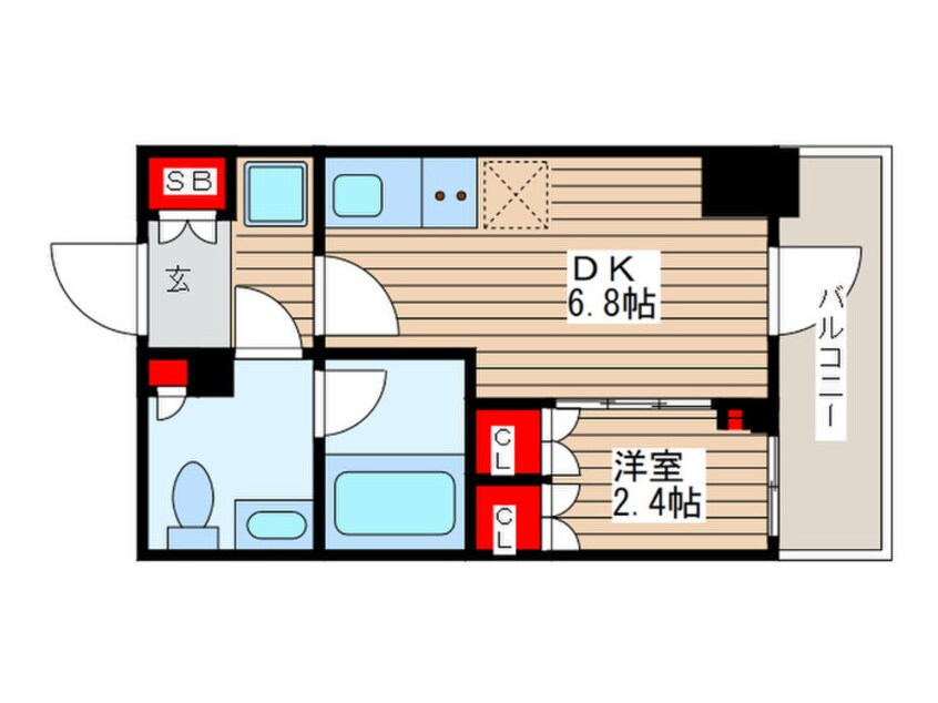 間取図 パークアクシス押上サウス