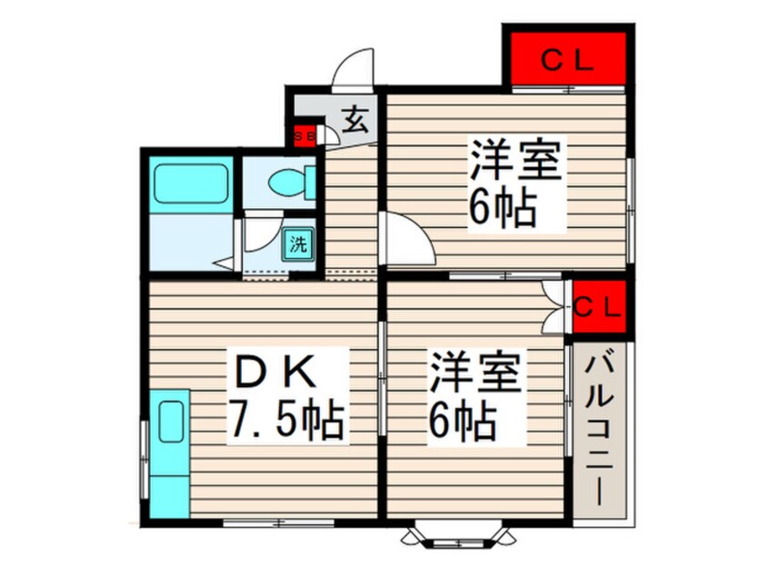 間取図 サニ－ハイツ