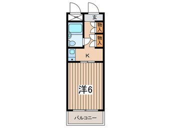 間取図 スカイコート横浜平沼(415)