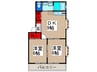 サンライズハイムⅡ 2DKの間取り