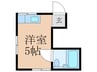 タツミコーポ 1Rの間取り