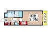 プライムレジデンス市川 1Kの間取り