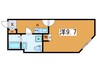 ラシクラス王子 1Kの間取り