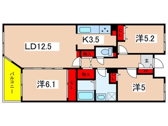 間取図 リノヴェ－ル新百合ヶ丘