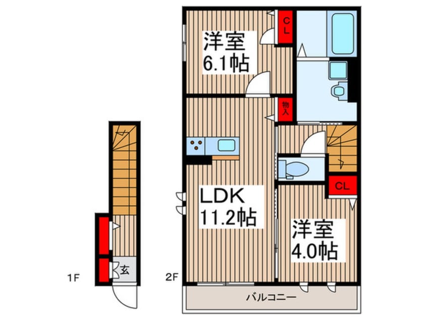 間取図 ＡＬＢＡ神明