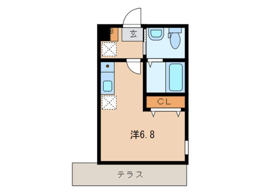 間取図 ﾊｰﾐｯﾄｸﾗﾌﾞﾊｳｽﾌﾟﾃｨﾊﾞｯｾⅠ
