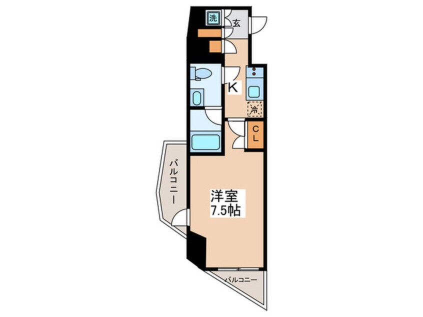 間取図 クレヴィスタ練馬平和台（601）