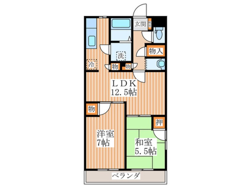 間取図 ファミーユ柳沢