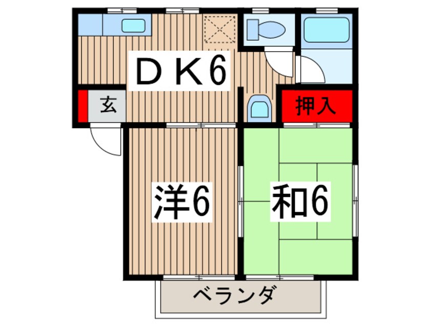 間取図 三上ハイツⅠ