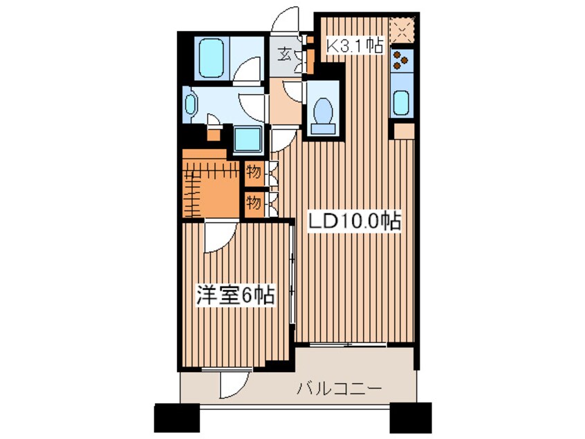 間取図 パ－クアクシス幡ヶ谷