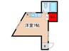 サンヒルハイツ 1Rの間取り