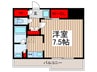 GENOVIA水天宮前skygarden(605) 1Rの間取り