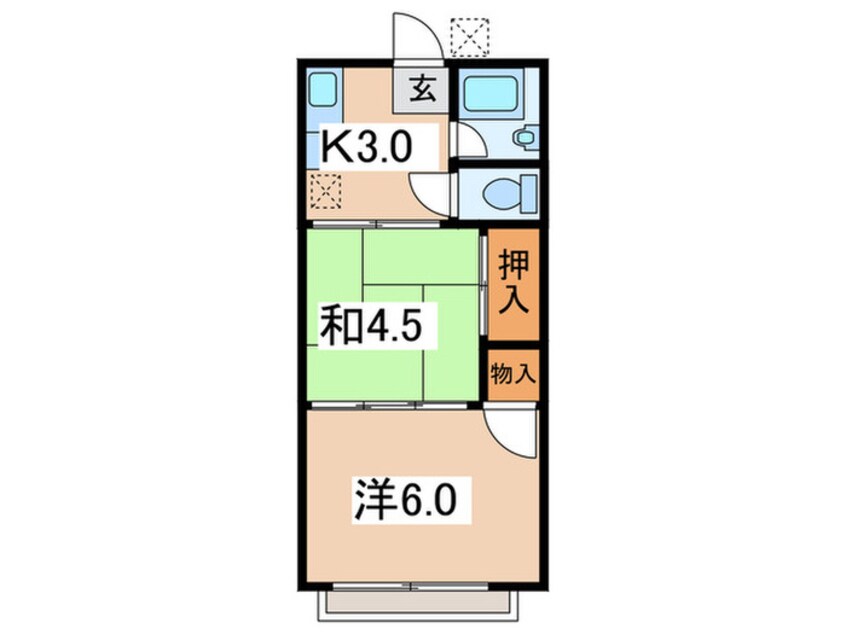 間取図 ベルハイツ今宿Ｃ