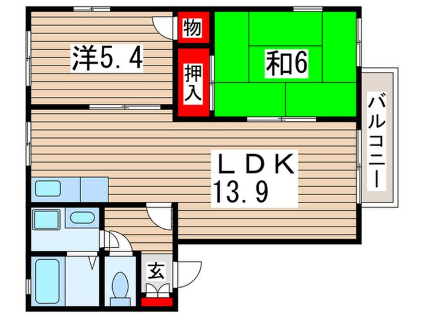 間取図 メゾン・ボナールⅠ