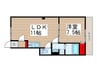 The　Owl　House 1LDKの間取り