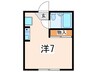 ヴィラ・ウィード 1Rの間取り
