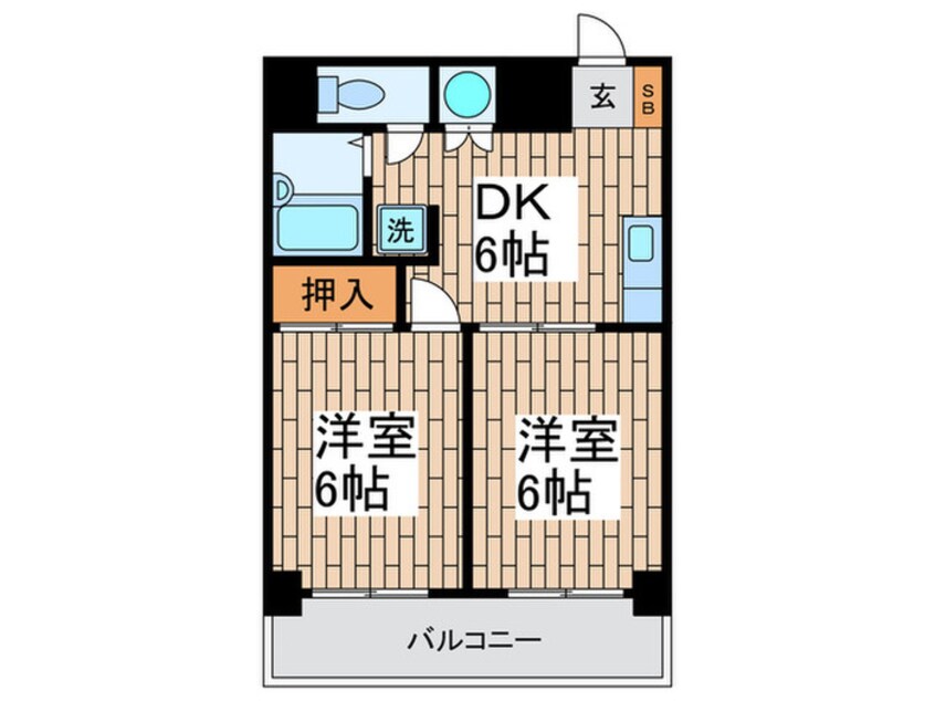 間取図 三恵大森ハイツ