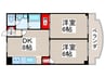 メイト北葛西 2DKの間取り